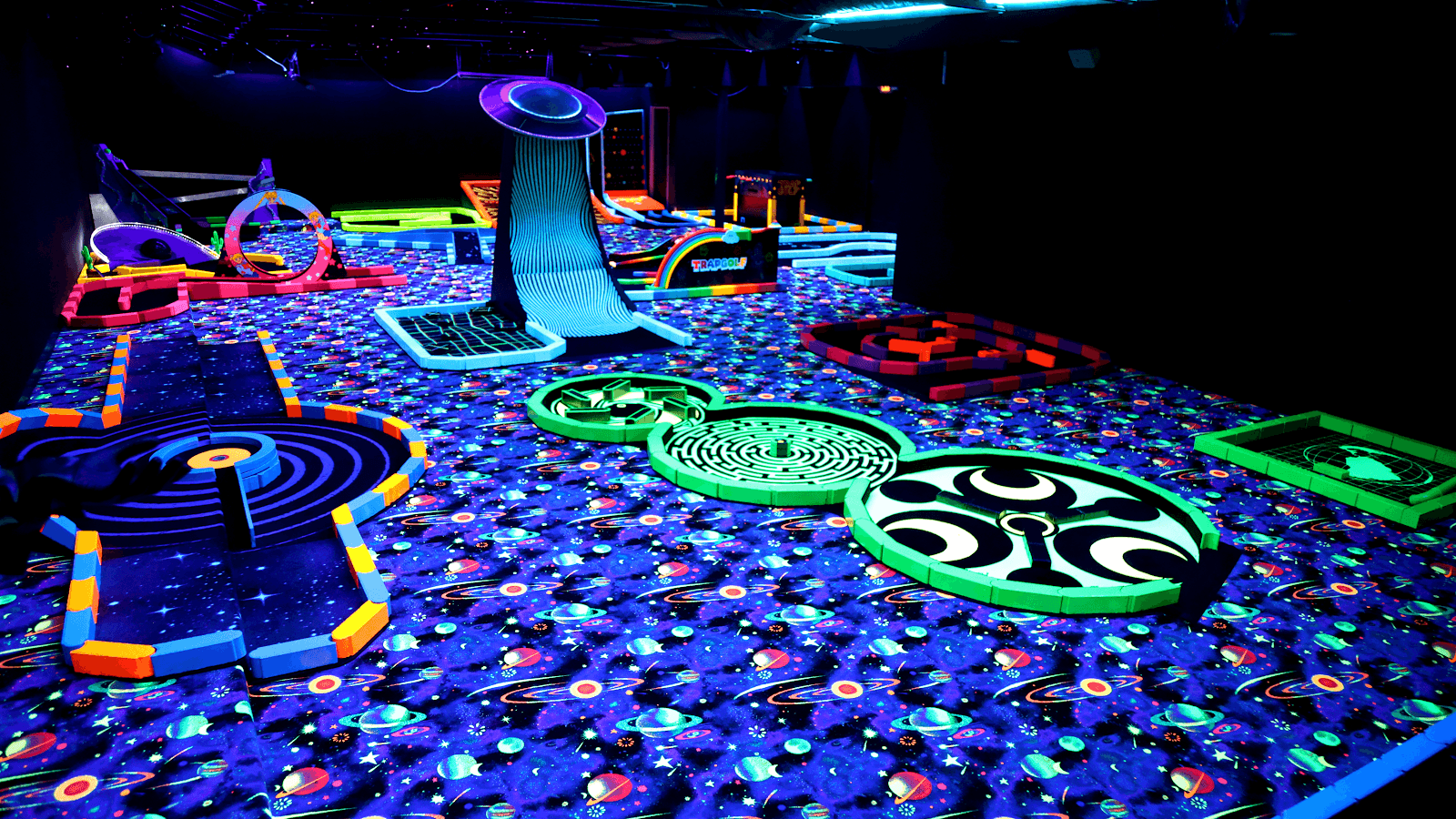 Google street view image of Trap Golf Blacklight Mini Golf